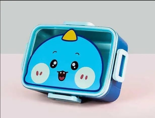 Plastic with Stainless Steel Lunch Box Leak Proof Lunch Box for School