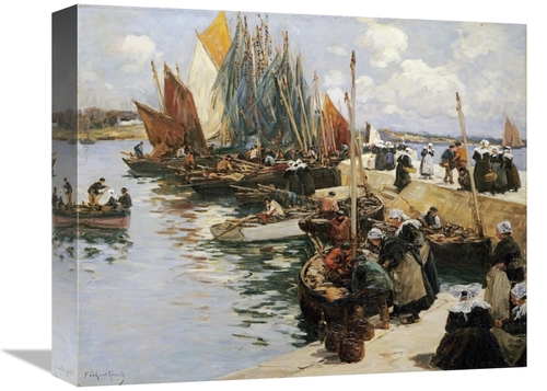 Global Gallery GCS-266741-16-142 16 in. Unloading the Catch Art Print 