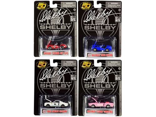 Carroll Shelby 50th Anniversary 4 piece Set 1/64 Diecast Model Cars by