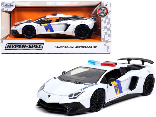 Lamborghini Aventador SV \State Trooper\" Police Car White