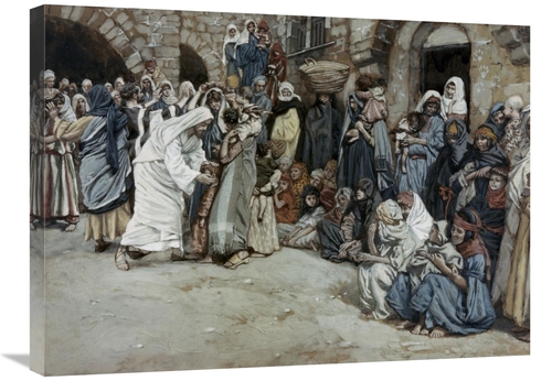 Global Gallery GCS-280520-30-142 30 in. Suffer the Little Children Com