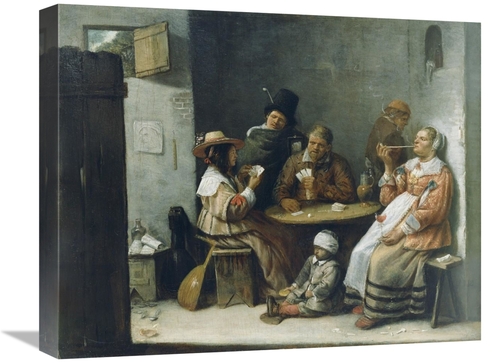 Global Gallery GCS-459992-1620-142 16 x 20 in. Card Players Art Print 