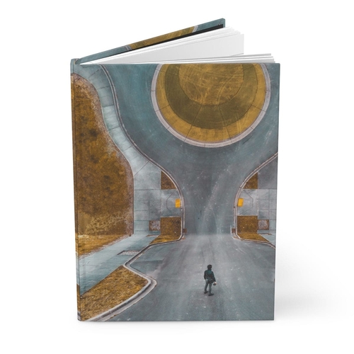 Hardcover Journal Matte - Retro Art Design