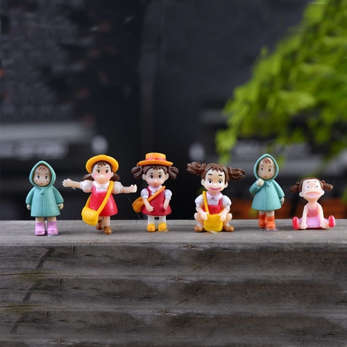 4/6pcs Miniature Figurine Xiaomei Girls Micro