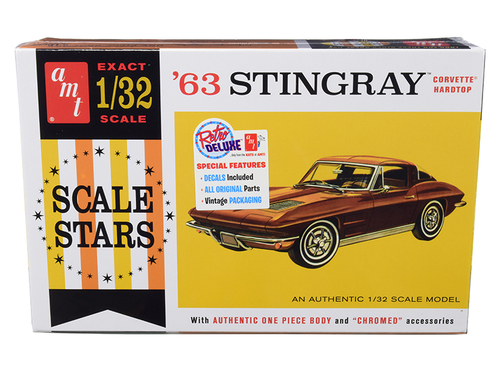 Skill 2 Model Kit 1963 Chevrolet Corvette Stingray Hardtop \Scale