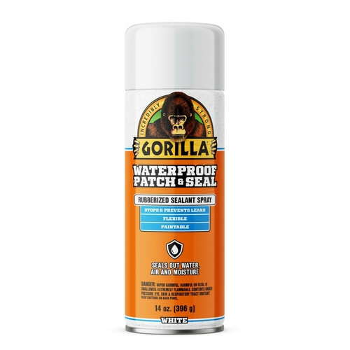 Gorilla Glue 274384 14 oz Waterproof Patch & Sealant Spray, White