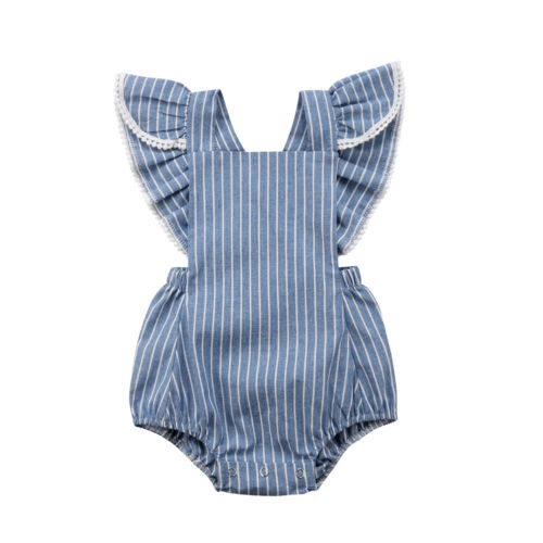 Newborn Baby Girls Romper  Jumpsuit Stripe