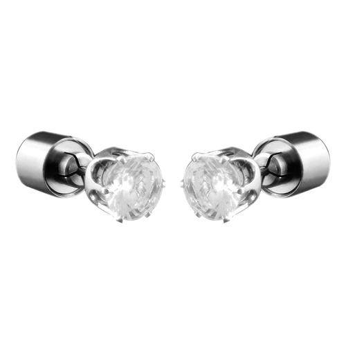 Blinkee 675030 LED Faux Diamond Pierced Earrings, White