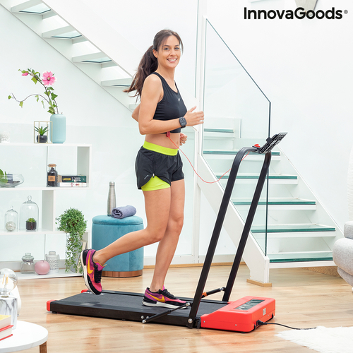 Folding Walking and Running Treadmill with Speakers and Remote Control