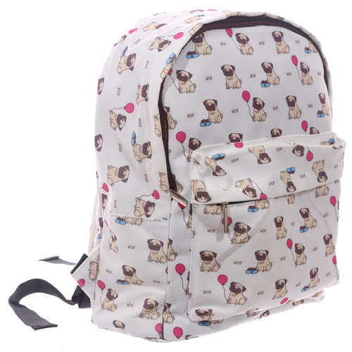 Handy Kids School and Everyday Rucksack - Pug Design