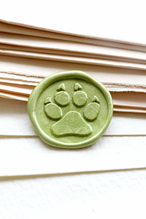 Main Wolf Paw Wax Seal Stamp /wax seal Stamp kit /Custom Sealing Wax image