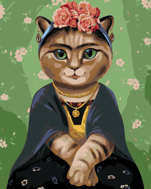 Paint by Numbers - FRIDA KAHLO AS A CAT