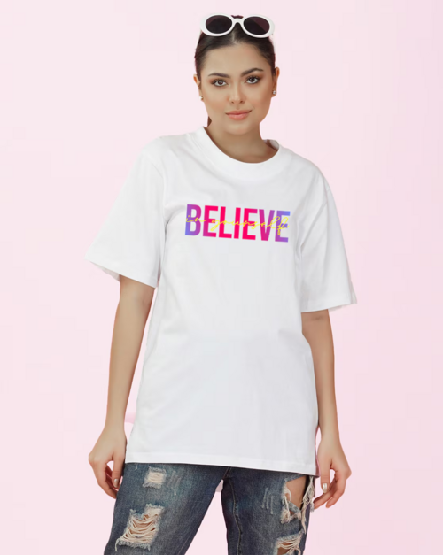 Typographic "MOST WANTED" Print Crew-Neck T-Shirt (SIZE-M)