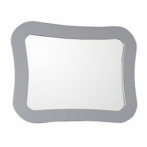 Bellaterra Home 9903-M-LG Framed Mirror Wood, Light Gray