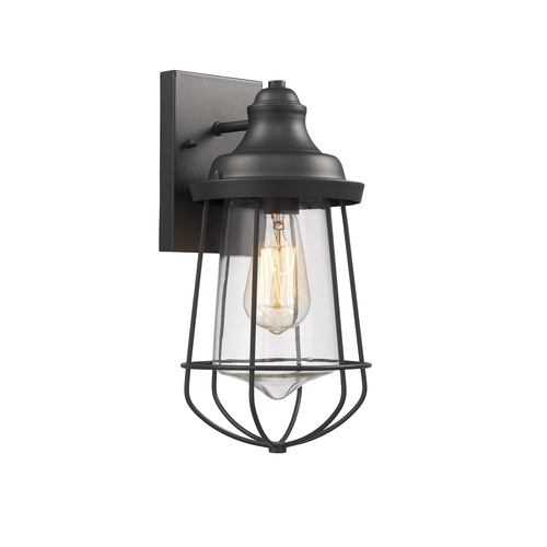 Chloe Lighting CH2D081BK12-OD1 Lucas Industrial-Style 1 Light Textured