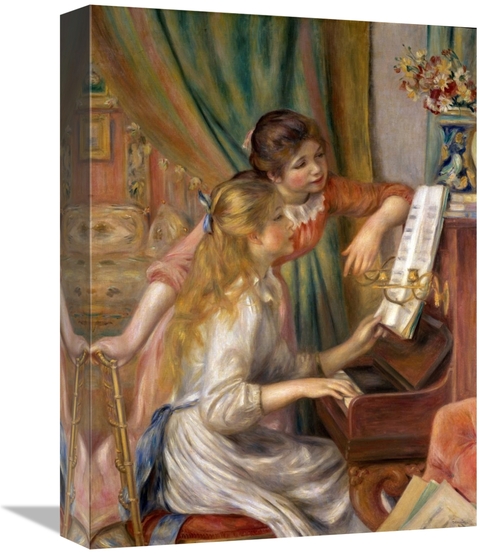Global Gallery GCS-279691-16-142 16 in. Two Young Girls at the Piano A