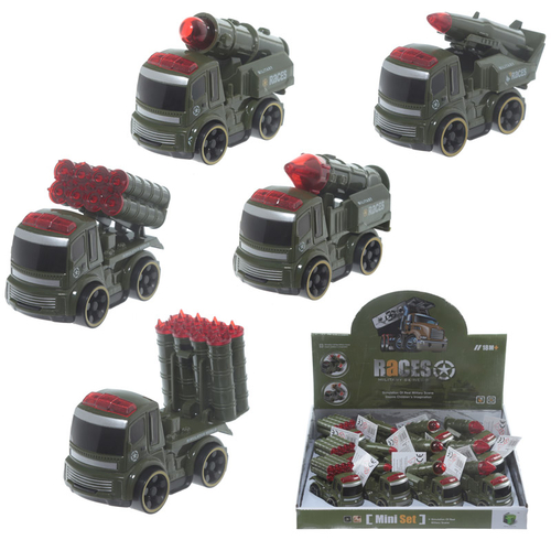 Fun Kids Push Along Novelty Military Vehicles Toy