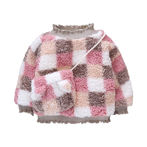 Toddler Baby Girls Long Sleeve Winter Plaid