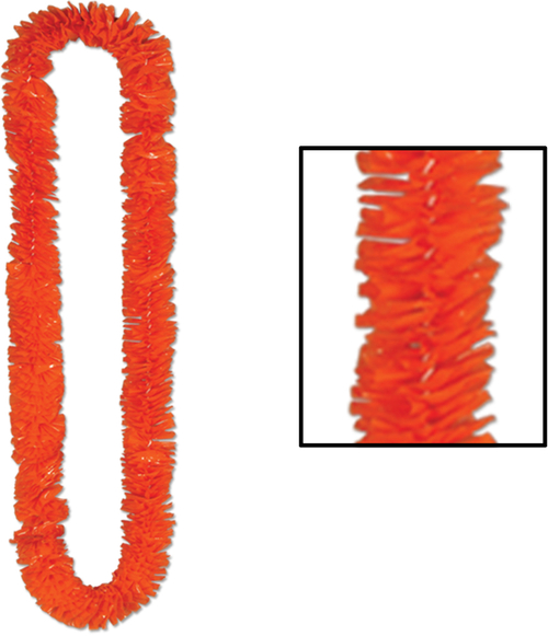 Soft-Twist Poly Leis - Orange #027O5