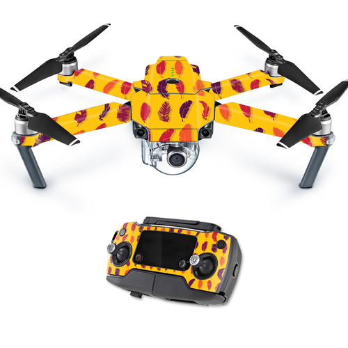 MightySkins DJMAVPRO-Feathers Skin Decal Wrap for DJI Mavic - Feathers