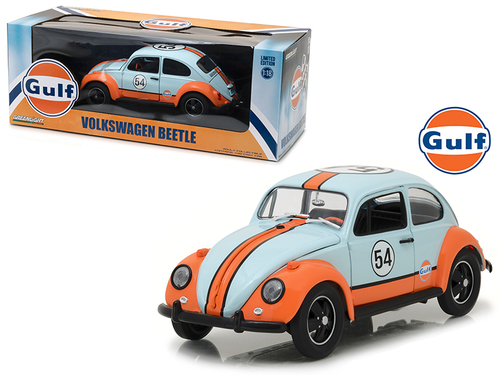Volkswagen Beetle Gulf Oil Racer #54 1/18 Diecast Model Car by
