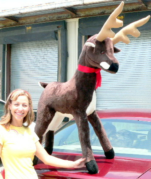 American Made Giant Stuffed Deer 55 Inches Made in the USA America