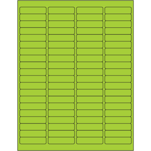 Tape Logic LL171GN 1.94 x 0.5 in. Fluorescent Green Rectangle Laser La