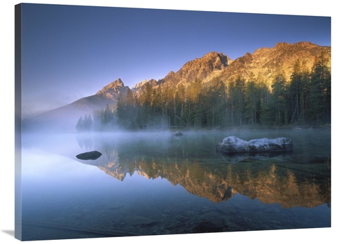 Global Gallery GCS-452066-3040-142 30 x 40 in. Teewinot Mountain Refle