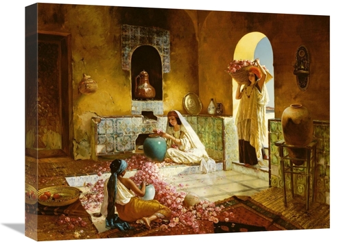 Global Gallery GCS-267966-22-142 22 in. The Gathering of Roses Art Pri