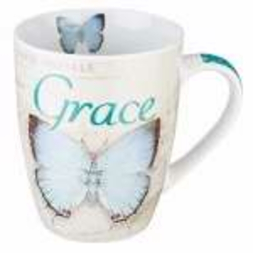 Christian Art Gifts 361194 Mug-Butterfly Blessings & Grace with Gift B