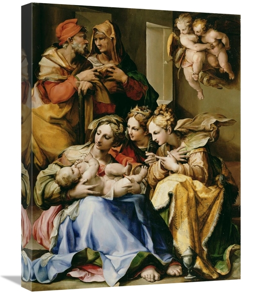 Global Gallery GCS-459972-1824-142 18 x 24 in. Holy Family with Saints