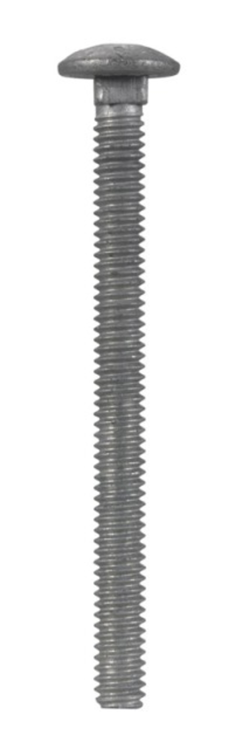 Hillman 812518 0.25 x 3 in. Hot Dipped Galvanized Carriage Screw Bolt