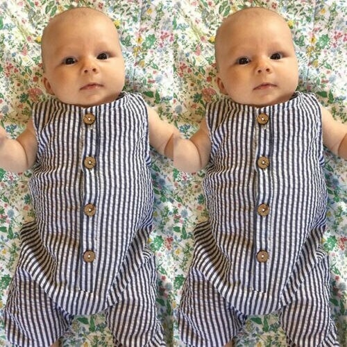 Newborn Toddler Baby Boy Girl Cotton Romper