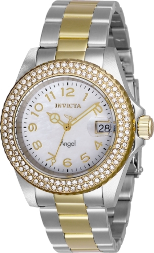 Invicta 28675 Womens Angel Quartz 3 Hand White Dial Watch