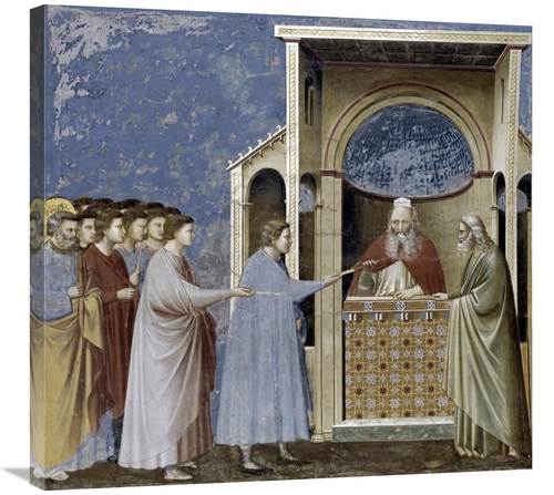 Global Gallery GCS-277730-30-142 30 in. Virgins Suitors Presenting The