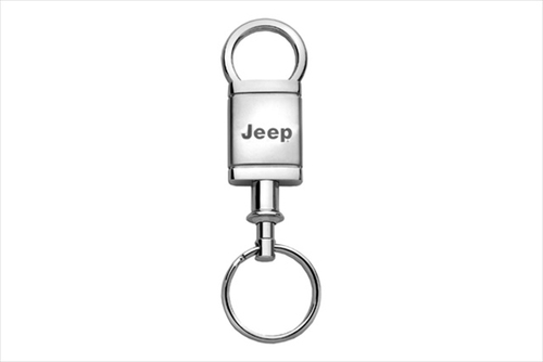 AUTO GOLD KCVJEE Jeep Satin-Chrome Valet Key Chain