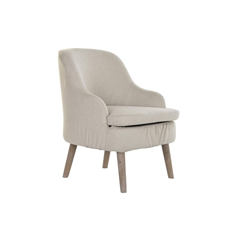 Armchair DKD Home Decor Beige Fir 61 x 56 x 75 cm