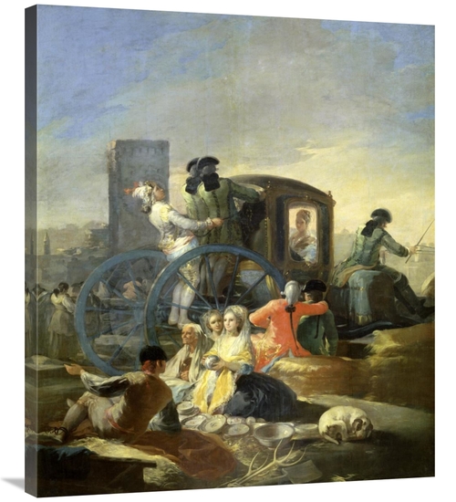 Global Gallery GCS-281965-36-142 36 in. The Pottery Vendor Art Print -