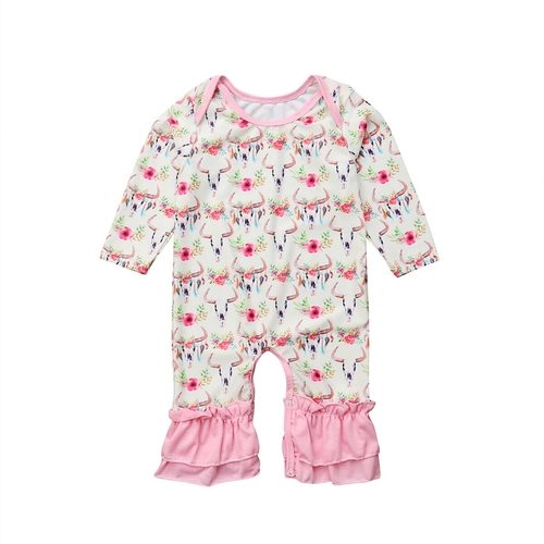 Baby Moose Printing One piece Romper Clothes