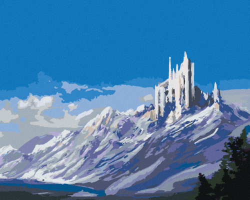 Paint by Numbers - CASTLE IN THE MOUNTAINS