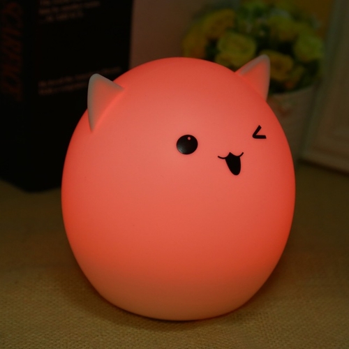 YouOKLight Colorful Cat Silicone LED Night Light