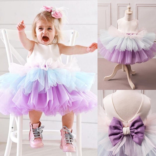 Flower Girl Dress Kids Princess Party Wedding