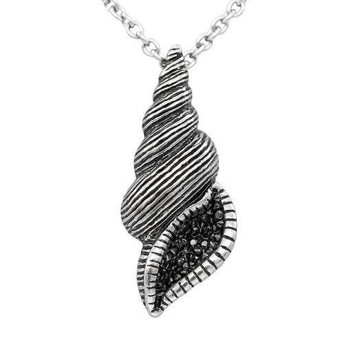 Dark Glimmer Seashell Necklace