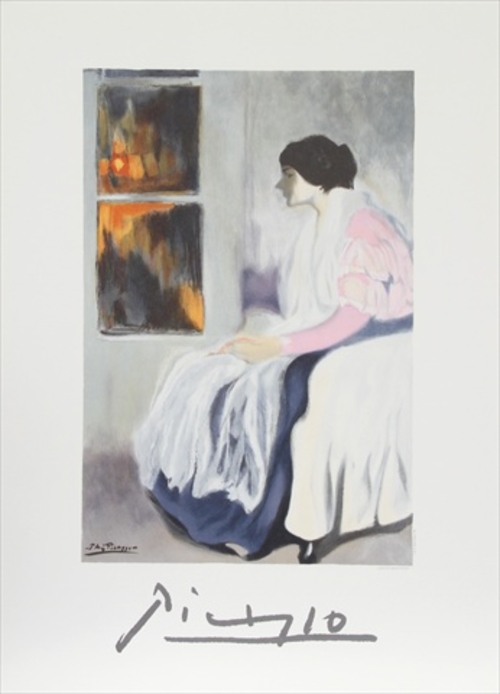 Pablo Picasso 7909 La Soeur de LArtiste- Lithograph on Paper 29 In. x 