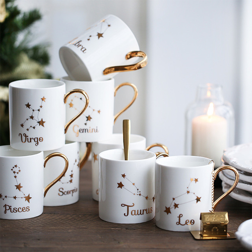 Home Ceramic Cup Kit Porcelain Constellation