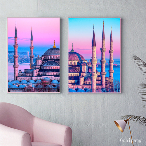 Blue Mosque Classic Islamic Buildings Wall Art