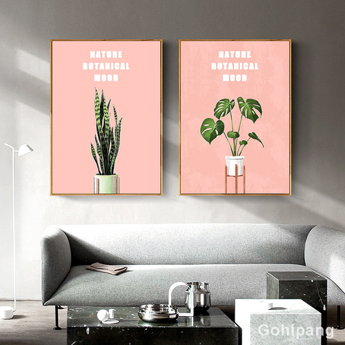 Plant Nordic Canvas Nordic Wall Art Modern Home