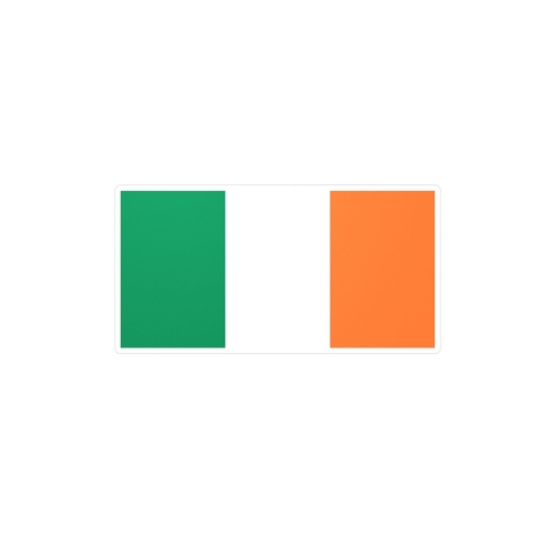 Autocollant Drapeau de l'Irlande en plusieurs tailles