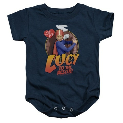 Trevco Lucy-To The Rescue Infant Snapsuit- Navy - XL 24 Months