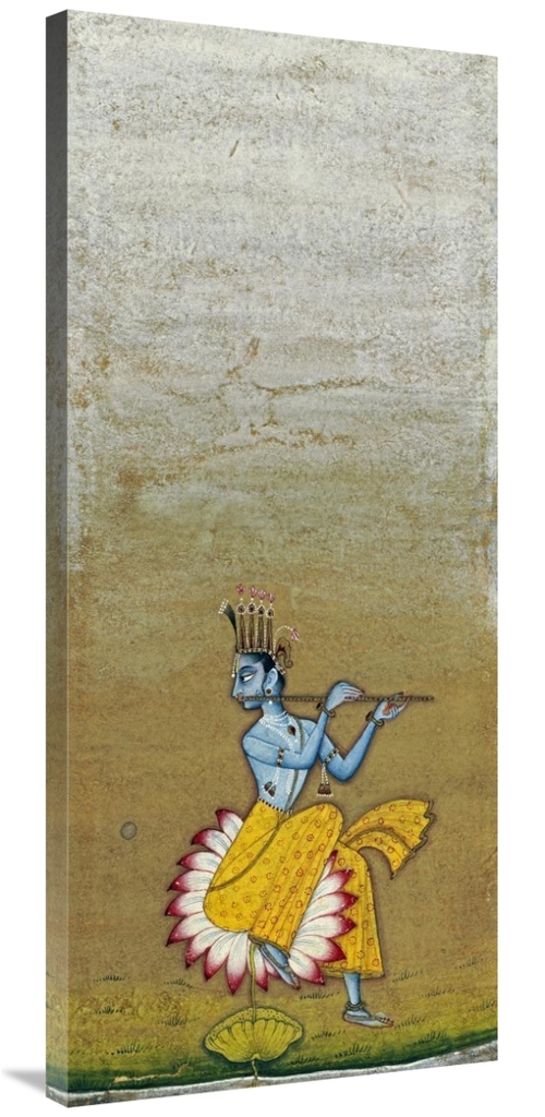 Global Gallery GCS-267734-44-142 44 in. Krishna Fluting Art Print - Us